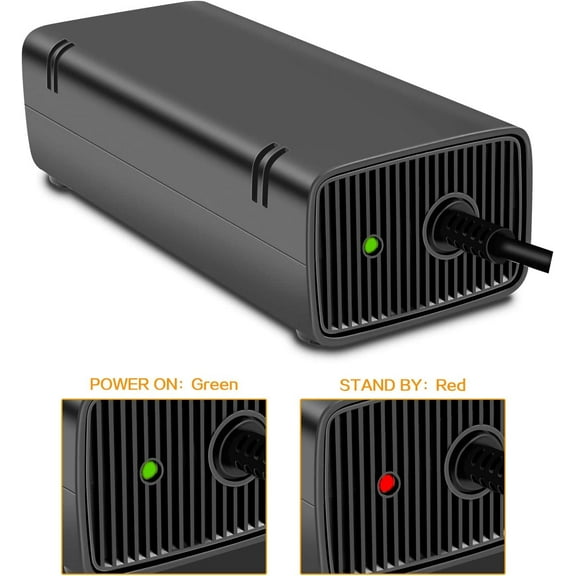 Replacement AC Power Supply Adapter Compatible With Xbox 360S(CPA09-011A)