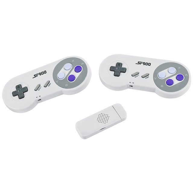 Tmvgtek Receptor Inalámbrico 2.4G Hd Tv Consola De Videojuegos Con 2 Controladores De Juego