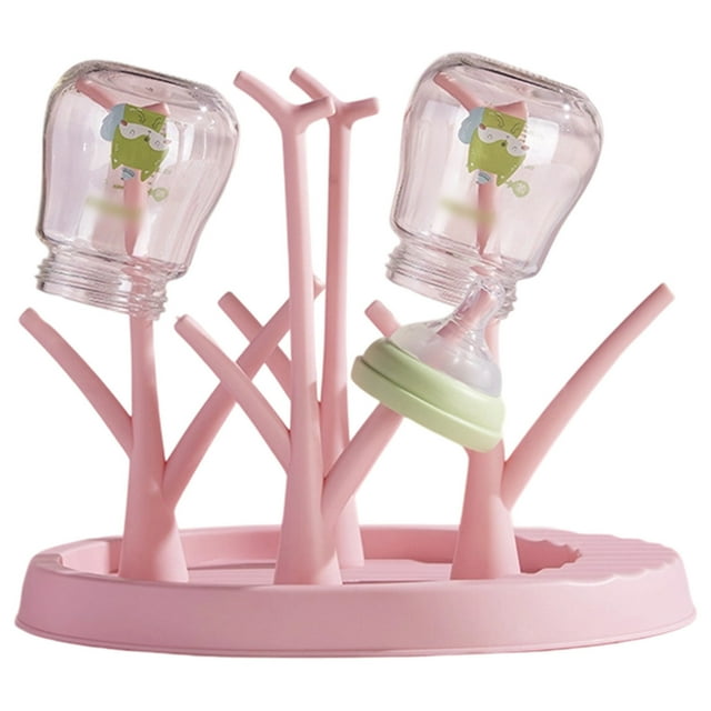 Detachable Plastic Baby Bottle Drying Rack Space Saving Bottle Organizer Stand Quick Dry Holder for Babies Bottles Tableware Accessories