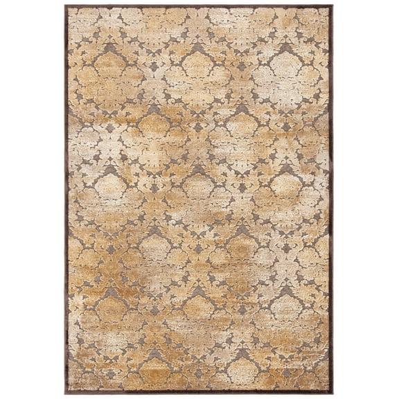 SAFAVIEH Paradise Nancy Damask Area Rug, Dark Brown, 5'3" x 7'6"