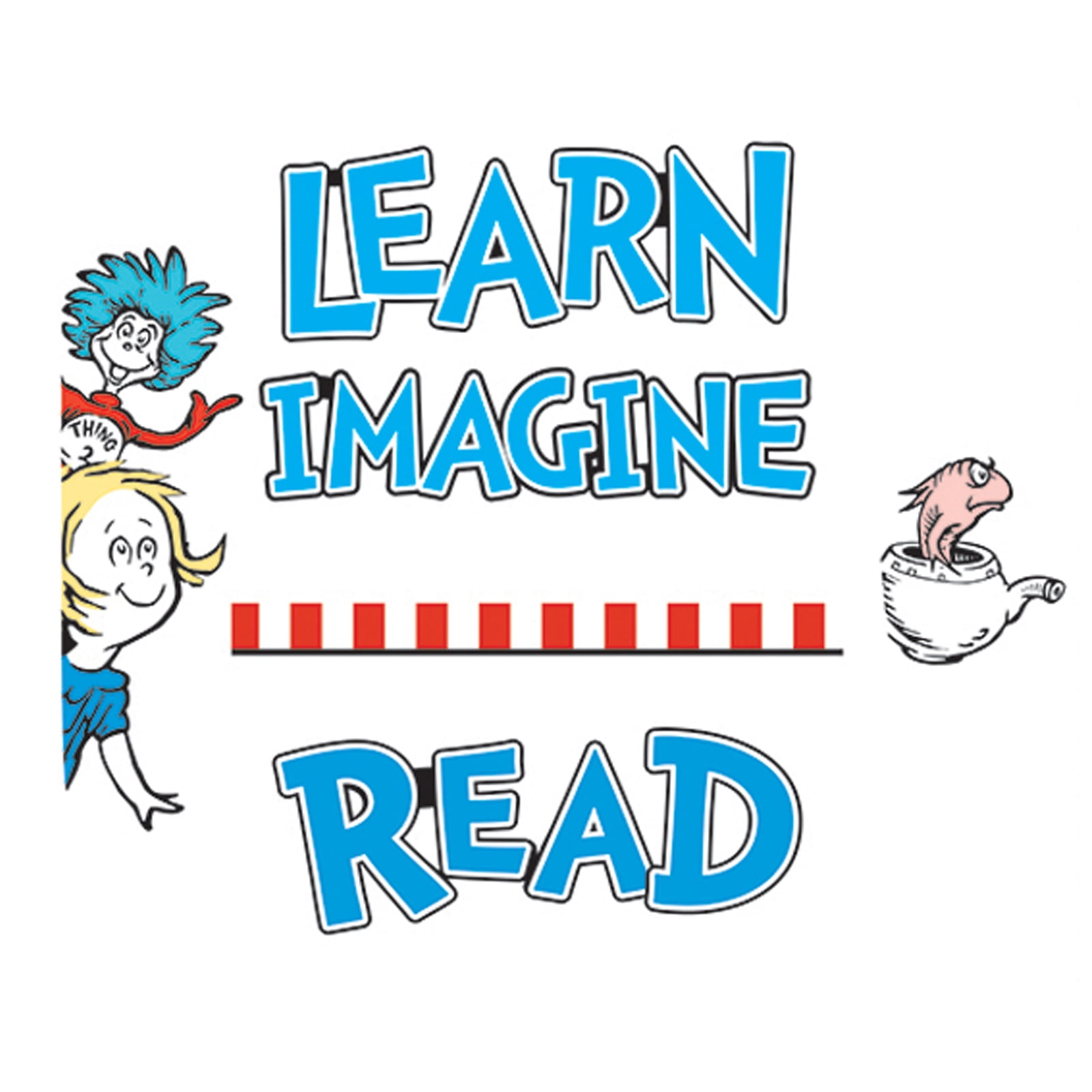 Eureka Dr. Seuss Dimensional Motivational Bulletin Board Set
