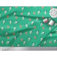 thumbnail image 3 of Soimoi Rayon Fabric Floral & Dog Cartoon Printed Craft Fabric by The Yard 42 Inch Wide, 3 of 3
