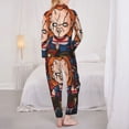 thumbnail image 5 of Lsque Chucky Pattern Long Sleeve Pajama Set for Women - Soft 2-Piece Sleepwear and Loungewear Set with Pockets, Comfy Nightwear, 5 of 8