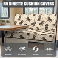 thumbnail image 4 of Yuyamidu Dachshund RV Dinette Cushion Covers Dog Camper Cushions Cover for RV Camper Car Bench Cute RV Dinette Seat Covers Soft Camper Cushion Slipcovers, 4 of 7