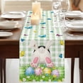 thumbnail image 3 of Table Runners 72 Inches Long Dress Scarves, Easter Farmhouse Kitchen Table Runner, Coffee Tablerunners, Spring Colorful Easter Eggs Bunny Butterfly Green 14x72 Inch, 3 of 9