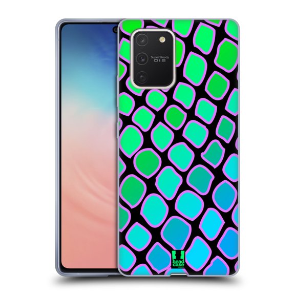 Head Case Designs Mad Prints Aqua Snake Soft Gel Case Compatible with Samsung Galaxy S10 Lite