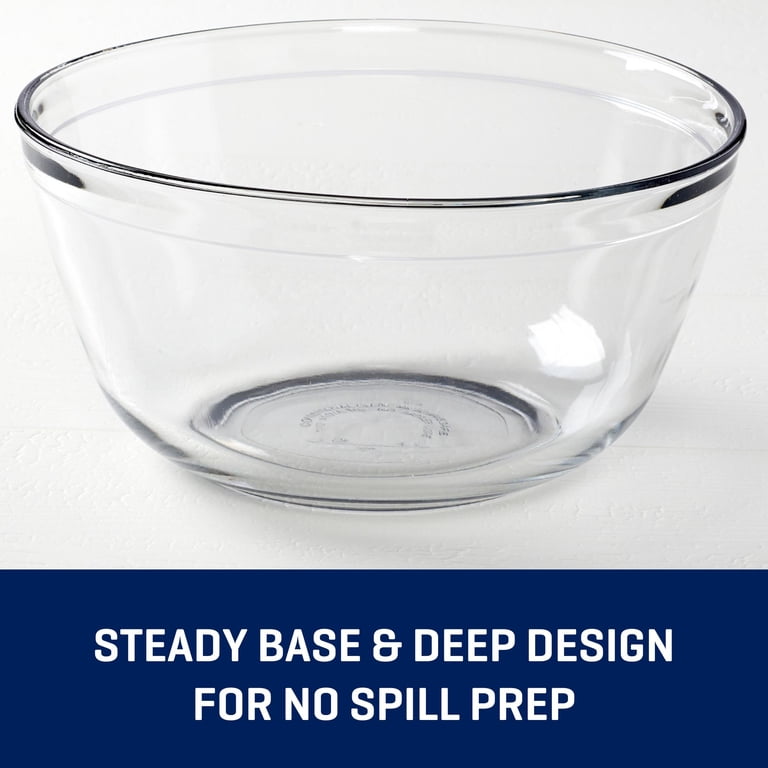Mainstays Glass Mixing Bowl, 4 Quart