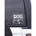 thumbnail image 4 of 1pc White Dog Mom Car Sticker, 4 of 4