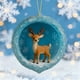 thumbnail image 5 of Adornos acrílicos con estampado de animales navideños | Adornos navideños de doble cara para árbol de Navidad | Regalos colgantes de 8 x 8 cm para familiares y compañeros de trabajo, 5 of 5