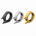 thumbnail image 3 of Womens Mens Ear Cuff Ring Geometric Metal Earring Electroplated Retro Three Dimensional Decoration 20mm Diameter Ear, 3 of 3