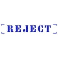 thumbnail image 1 of Printtoo Reject Self Inking Rubber Stamp Pre-Inked Office Stamp- Home Office Business Stationery, Blue- 42 x 9 mm, 1 of 7