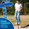 thumbnail image 4 of Flybar Jolt Pogo Stick for Kids, Perfect for Beginners w/ Foam-Covered Metal Frame, Handles & Padding, Non-Slip Foot Pads, Wide Tip, Outdoor Active Play Toy for Boys & Girls, Ages 6+, Blue Camo, 4 of 7
