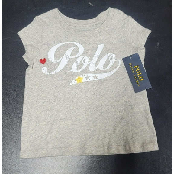 Polo Ralph Lauren GREY HEATHER Boy's Short Sleeve T-shirt, US 2/2T