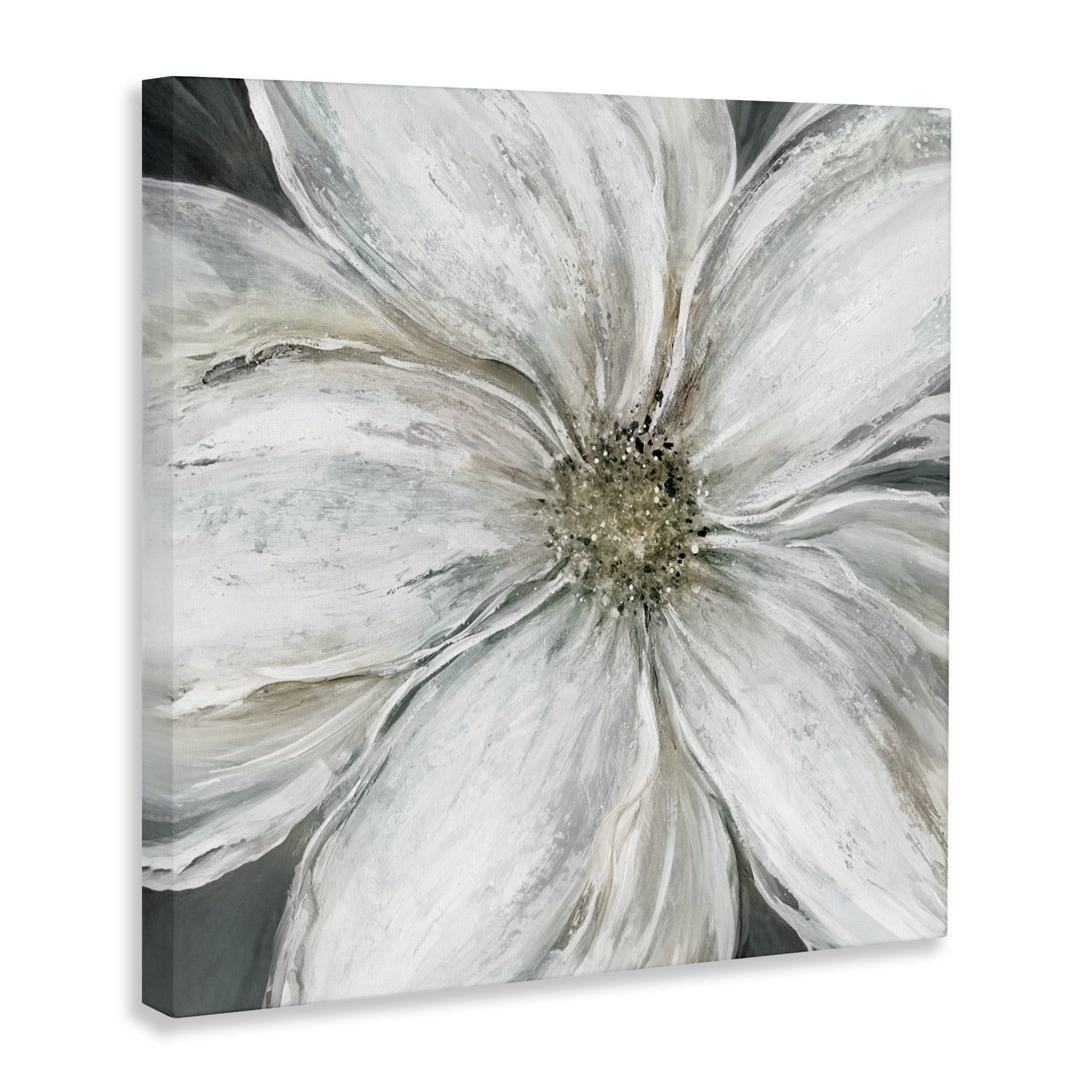 Stupell Industries Closeup Serene White Blossom Canvas Wall Art, design by Carol Robinson