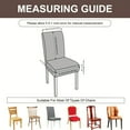 thumbnail image 4 of 100%Waterproof Chair Covers for Dining Room, Stretch Jacquard Dining Chair Slipcovers Removable Washable Chair Protector for Kitchen, Hotel, Restaurant, 4 of 7