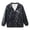 Black, variant on Dakiuu Boys Girls Bomber Jacket Stand Collar Zip Front Long Sleeve