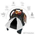 thumbnail image 3 of Car Seat Cover Baby - Floral Dreamcatcher Elegance Breathable Infant Car Seat Cover for Baby Carseat, Lightweight Comfort Baby Essentials Must Haves Newborn Stuff for Girl Boy, 3 of 7