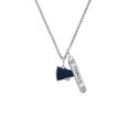 thumbnail image 2 of Delight Jewelry Silvertone Small Navy Blue Megaphone Silvertone Family Bar Charm Necklace, 23", 2 of 4