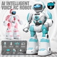 thumbnail image 4 of RC Robot Intelligent Programmable Toy for Kids Ages 3-8, Voice Recording and Playback, Remote Control with Gesture Control, Music Dance and LED Lights, 4 of 10