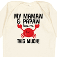 thumbnail image 4 of Inktastic Mamaw Papaw Love Me Boys or Girls Long Sleeve Baby Bodysuit, 4 of 5