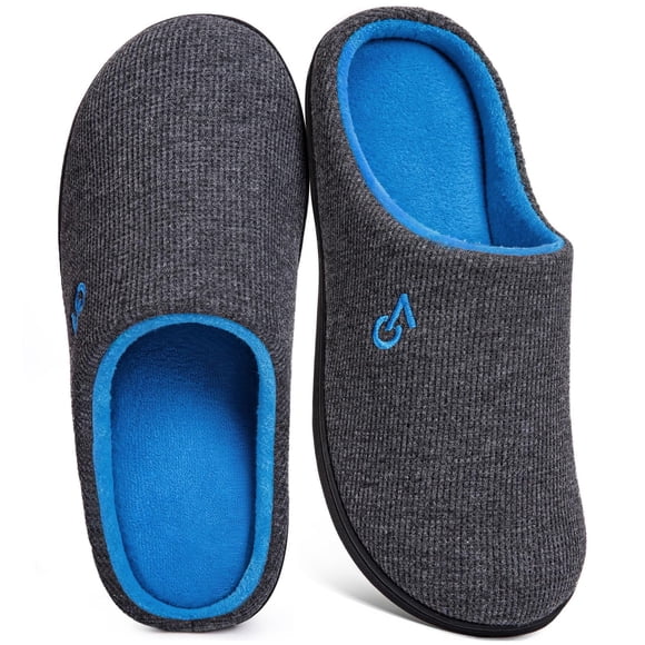 Pantuflas VeraCosy para hombre con espuma viscoelástica, para interior y exterior, talla US 11-12