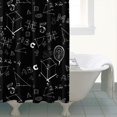 thumbnail image 4 of Math Equations Physics Formulas Shower Curtain 84"x72" ,Bathroom Decorative Shower Curtains Set with 12 Hooks,Modern Waterproof Washable Shower Curtain, 4 of 6