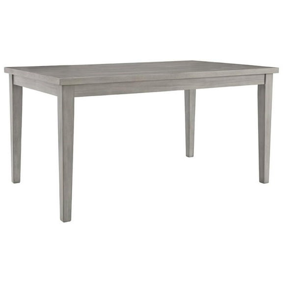 Bowery Hill Rectangular Dining Table in Gray