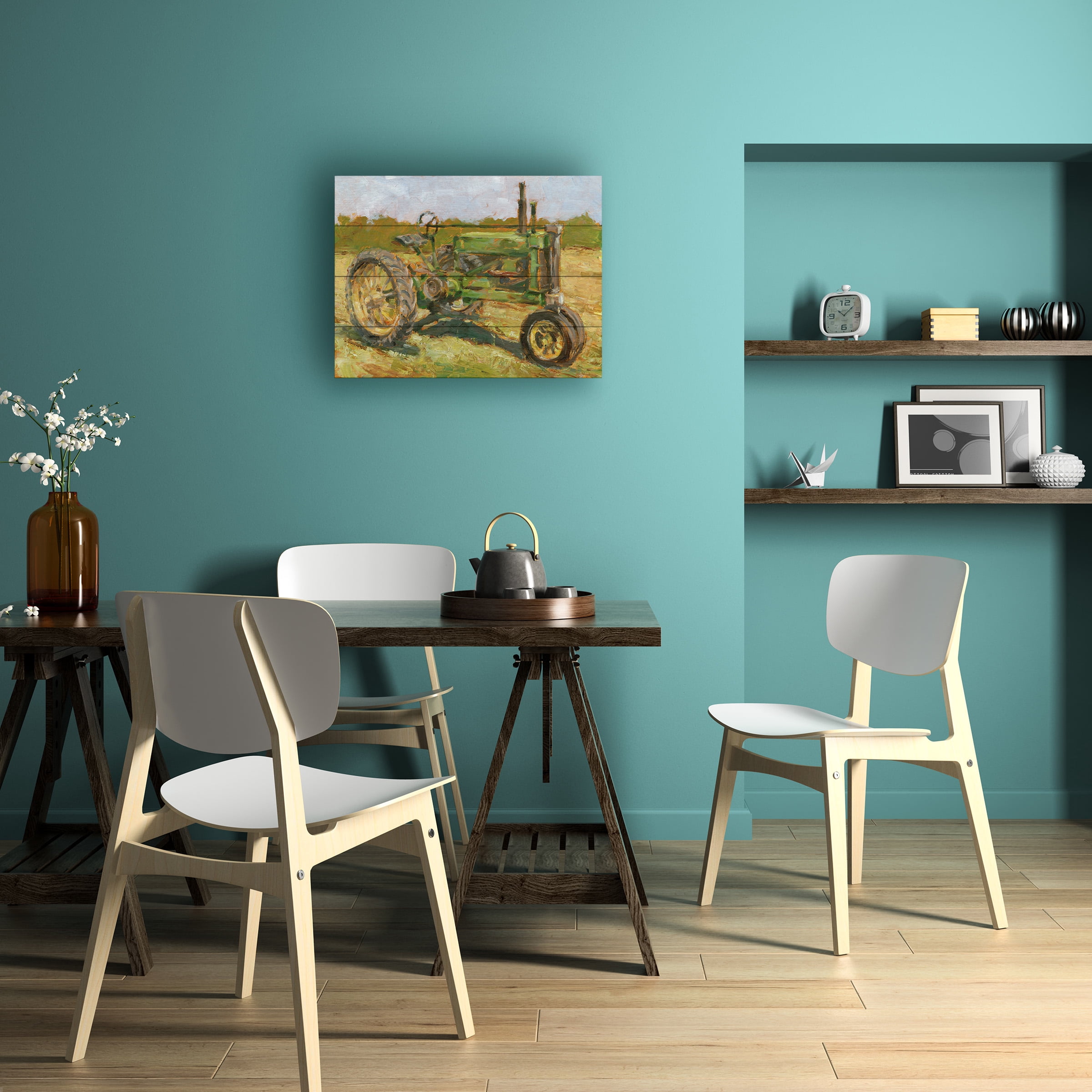Ethan Harper 'Rustic Tractors I' Wood Slat Art 12x16