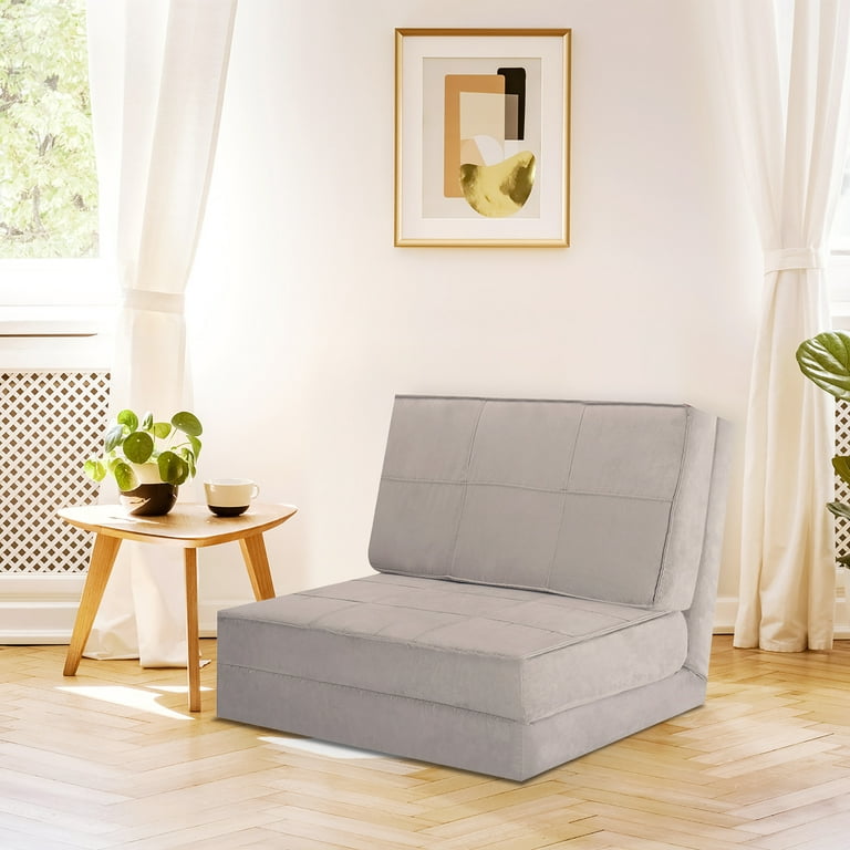 Lounger Sleeper Bed Couch Grey