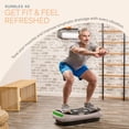 thumbnail image 4 of Lifepro Rumblex 4D Vibration Plate Exercise Machine – Triple Motor Whole Body Vibrating Platform for Weight Loss, Recovery & Fitness – Advanced 4D Vibration Plate Machine - Brown, 4 of 8