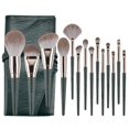 thumbnail image 1 of Juego De 14 Brochas De Maquillaje, Base En Polvo, Correctores, Sombras De Ojos, Brochas De Maquillaje Para Cejas Con Bolsa De Cosméticos Vogacara CE006430-00, 1 of 6