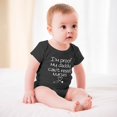 thumbnail image 3 of I'm Proof My Daddy Can't Resist Nurses Baby Bodysuit Funny Infant Outfit Unisex Comfy Romper Black-style 6months, 3 of 7