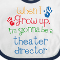 thumbnail image 4 of Inktastic Theater Director Future Boys or Girls Baby Bib, 4 of 4