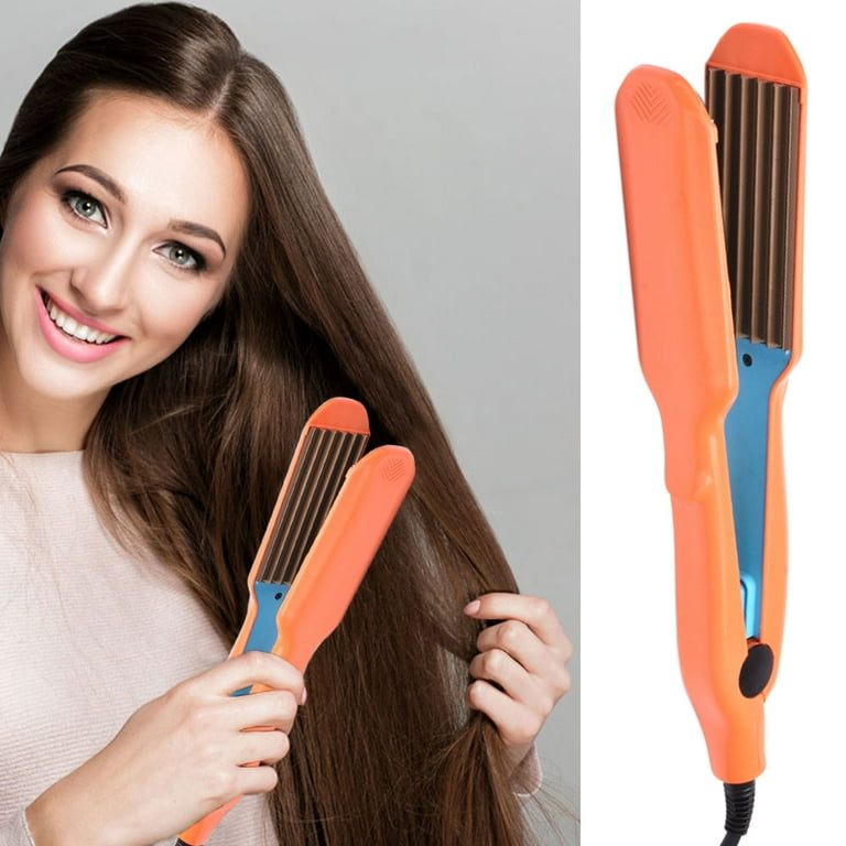 Christmas Clearance Hair curling iron Corn Clip Electric Splint Temperature Regulating Hair Straightener Ceramic Electric Splint Fluffy Corn Hot Corn Whisker Splint curling wand Walmart
