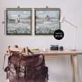 thumbnail image 4 of Stupell Industries Country Meadows with Barns Landscape & Nature Painting Brown Floater Framed Canvas Art Print Wall Art, 25 x 25, Set of 2, 4 of 10
