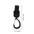 thumbnail image 2 of Shisuyan Pushchair Hooks Black 2Pcs 5.9Inch, 2 of 9