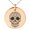Rose, variant on Stainless Steel Day of the Dead Calaveras Mischievous Skull Engraved Small Medallion Circle Charm Pendant Necklace