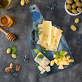 thumbnail image 5 of Colorful Cutting Board, Parasols on Foreground of Dark Cumulus Rain Clouds Windy Stormy Day Shield Image, Tempered Glass Cutting and Serving Board, Wine Bottle Shape, Multicolor, by Ambesonne, 5 of 5