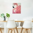 thumbnail image 4 of Flamingo Canvas Wall Art Pink Bird Framed Wall Art Tropical Animal Flamingo Wall Paintings for Living Room Bedroom Bathroom Office Wall Decor,10L X 8W Inches, 4 of 6