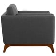 thumbnail image 3 of Modern Contemporary Urban Design Living Room Lounge Club Lobby Armchair Accent Chair, Fabric, Grey Gray, 3 of 5