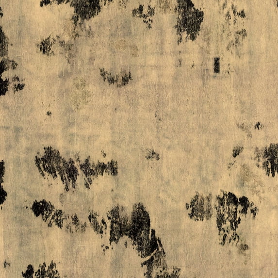 Ahgly Company Indoor Square Abstract Brown Modern Area Rugs, 8' Square