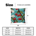 thumbnail image 5 of Cherry Set of 2 - Chair Pillow Covers with Unique Patterns - Throw Pillow Inserts Included, Available in 16x16, 18x18, 20x20 Inches - Ideal for Home Decor,and Gifts, 5 of 6