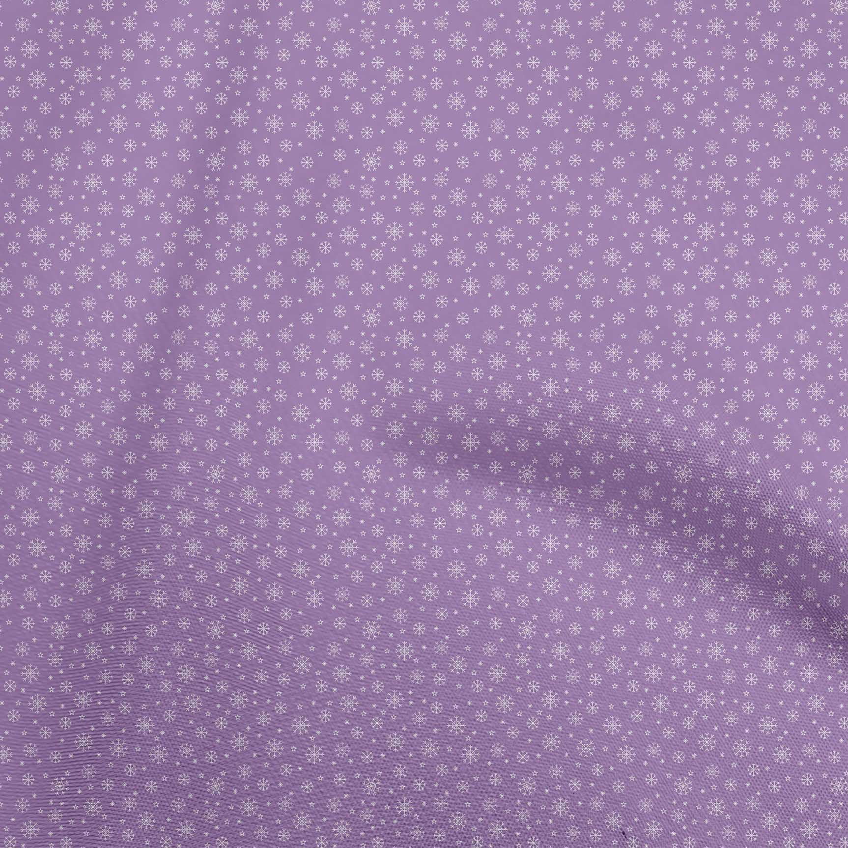 oneOone Cotton Poplin Lavender Fabric Christmas Diy Clothing Quilting Fabric Print Fabric By Yard 56 Inch Wide