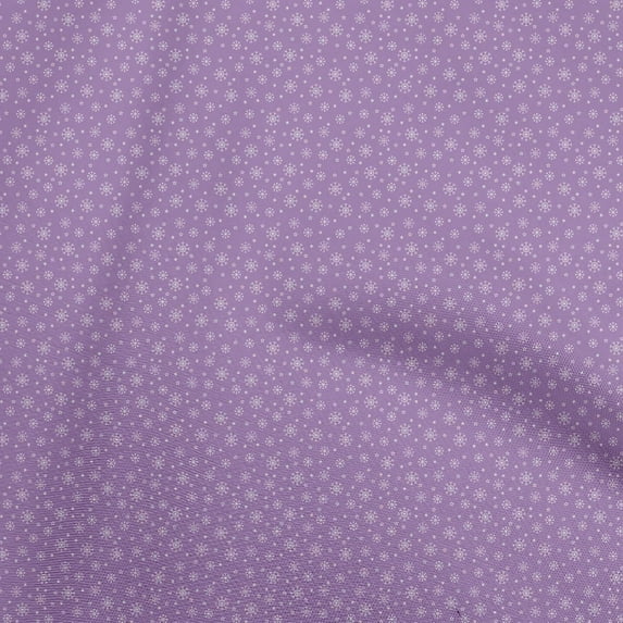 oneOone Polyester Spandex Lavender Fabric Christmas Quilting Supplies Print Sewing Fabric By The Yard 56 Inch Wide