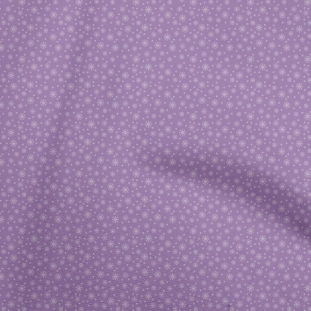 oneOone Cotton Silk Lavender Fabric Christmas Dress Material Fabric Print Fabric By The Yard 42 Inch Wide