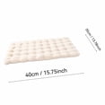 thumbnail image 3 of Pet Mat, Soft Fuzzy Plush, 1 Pack Warm Non Slip Cream White Bubble Textured 35.0 inch x 23.0 inch Pad, Cozy Resting Cushion for Small Medium Dogs Cats Indoor Sleeping Couch Floor Crate Use, 3 of 8