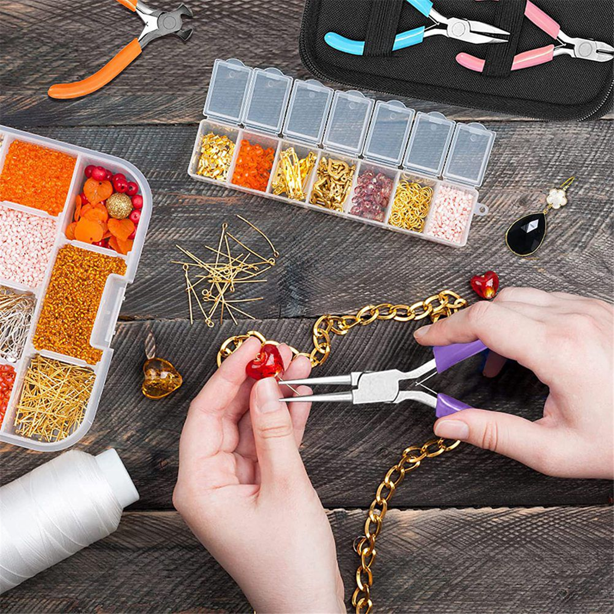 Jewelry Pliers, 16Pcs Jewelry Making Pliers Tools, Jewelry Making Pliers Tools, for Jewelry Repair, Wire Wrapping