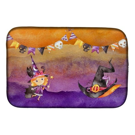 

Halloween Little Witch Party Dish Drying Mat