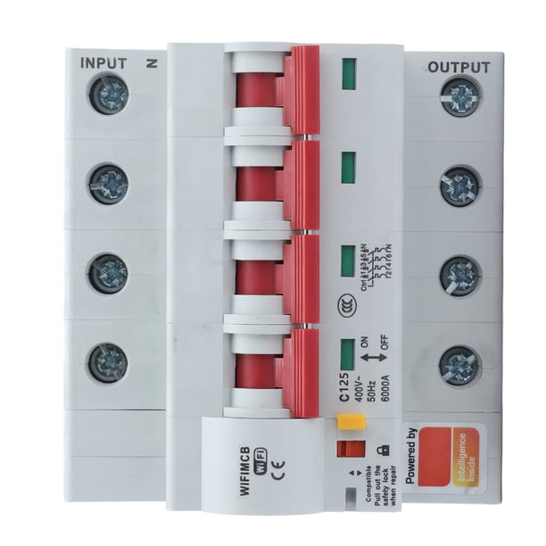 Interruptor De Circuito Inteligente, Interruptor De Circuito Wifi De 400V 400 V Wifi Circuito Interruptor Remoto Con Bloqueo De Seguridad Para El Control De
