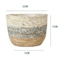 thumbnail image 1 of Flowerpot Plant Potted Planter Woven Straw Storage Basket Laundry Box for Home Office Garden Yard, 1 of 2